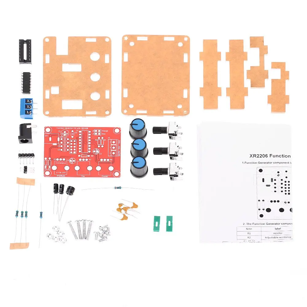 1 Гц-1 МГц XR2206 функция генератор сигналов DIY Kit синус/треугольник/квадратный выход