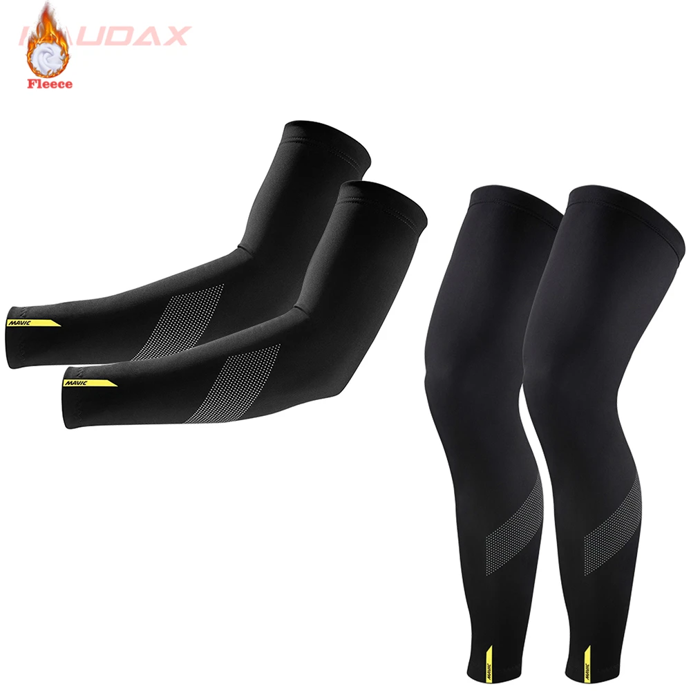 2021 MAVIC зимние теплые флисовые велосипедные гетры космический черный теплый