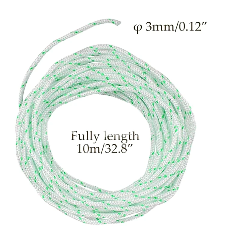 

10m Recoil Starter Rope Pull Cord for stihl FS120 FS200 FS250 Trimmer Cutter 54DC