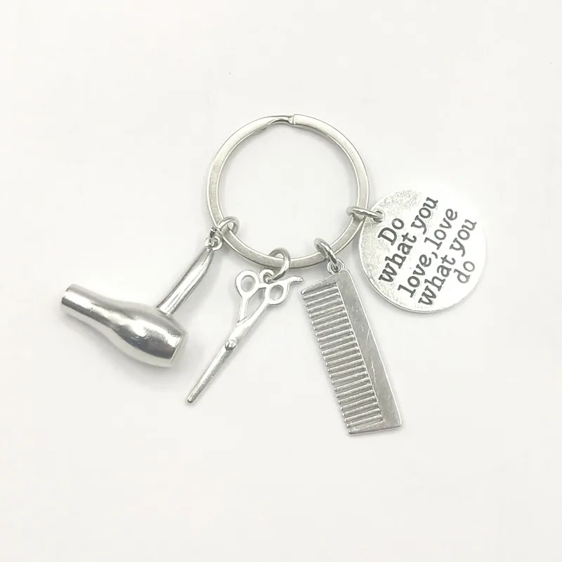 1 шт. ручная работа расческа ножницы фен брелок парикмахерские Подвески