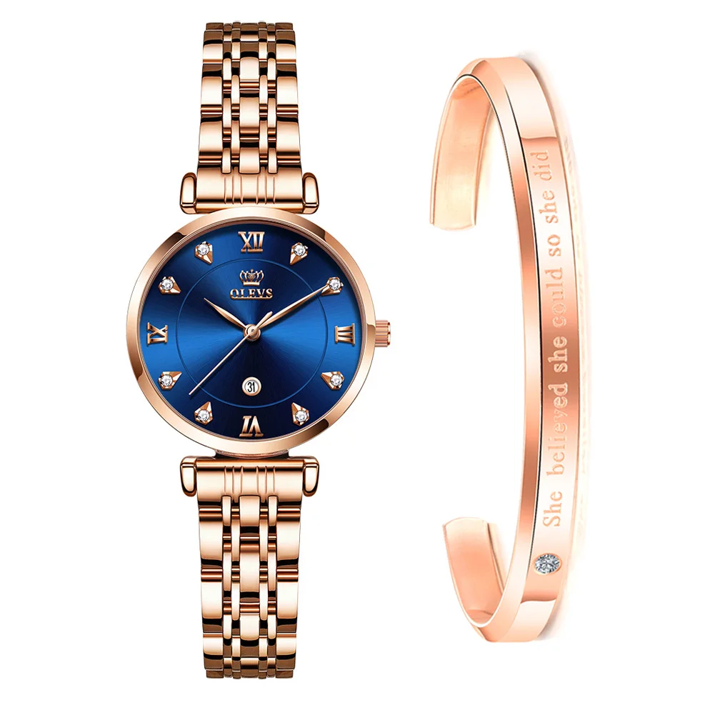 OLEVS новые женские роскошные брендовые часы простые Кварцевые водонепроницаемые