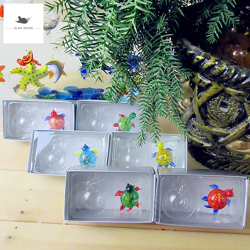 Декор для аквариума статуэтки миниатюрные стеклянные морские статуи животных
