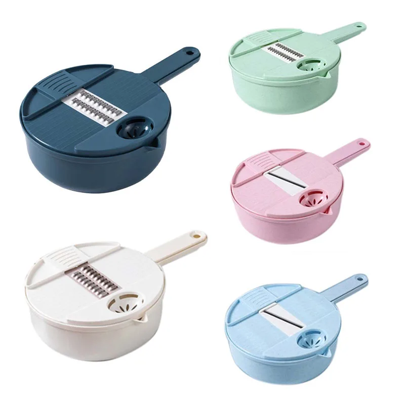 

Multi Function Chopper Potato Radish Slicing Planer with Hand Protector for Making Salad Kitchenware 12 Piece Set