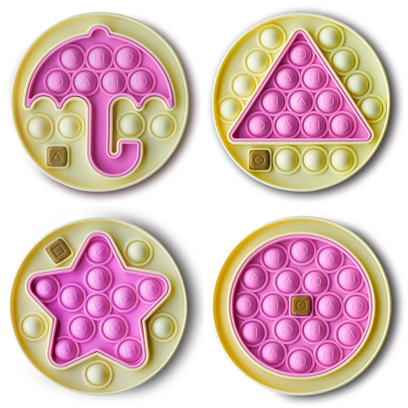 

Fidget Toy Squid Push Bubble Game Sugar Cake Pick Sugar Cake Rodent Pioneer Bubble Music Autism Toy Christmas Gift