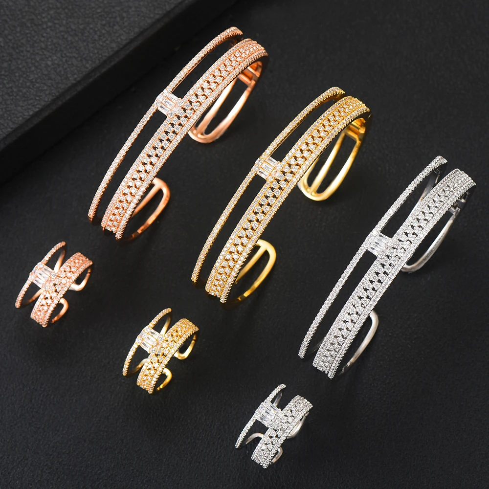 Missvikki Роскошные африканские нигерийские модные открытые кольца свадебные