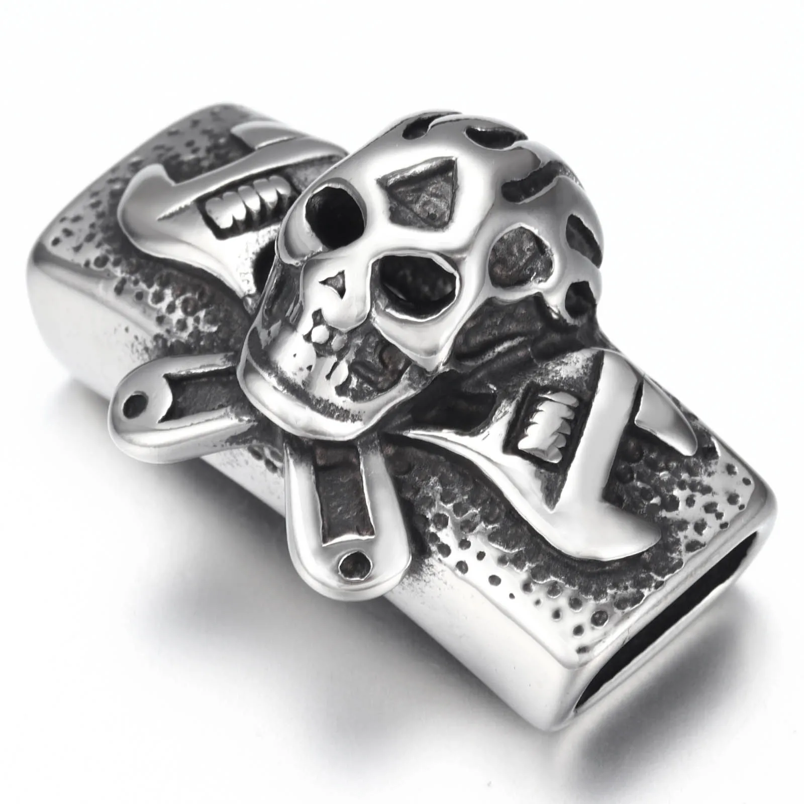 Слайдер из нержавеющей стали бусины ключ дюймовый стандарт череп полированный