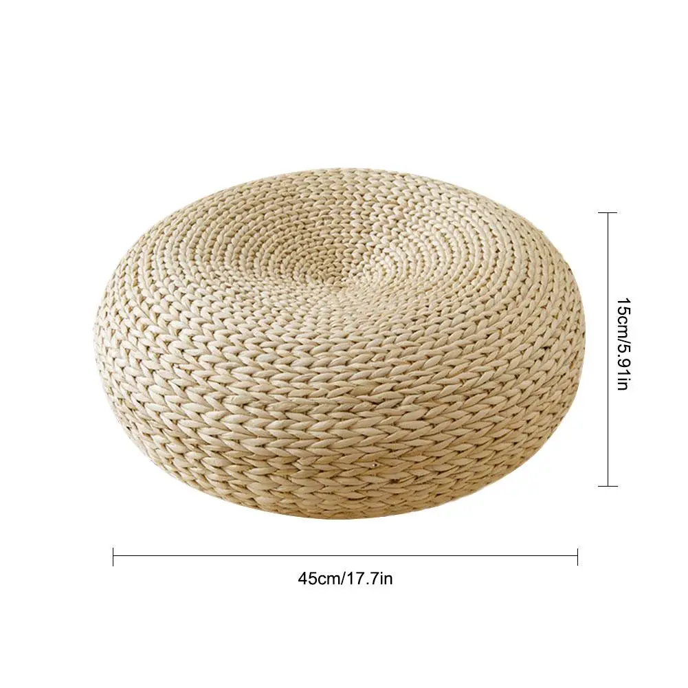 

Thicken Cushion Tatami Bay Window Cushion Straw Mat N Pad Handmade Round Straw Mat Cushion In Stock