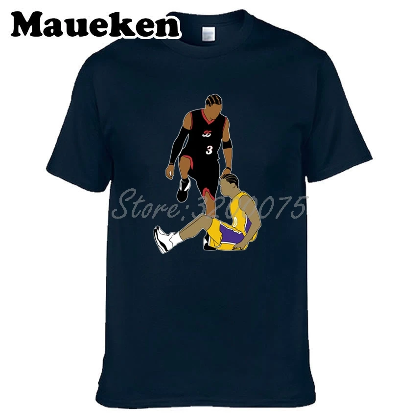 Мужская футболка с надписью The Answer Allen Iverson 3 Span Tyronn Lue круглым вырезом W19102315 | одежда