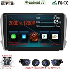 Автомобильная стерео-система на Android 11 с двумя объективами для Peugeot 2008, 208, 2012-2018, мультимедийная стереосистема, автомобильный GPS-плеер, навигация, GPS-радио