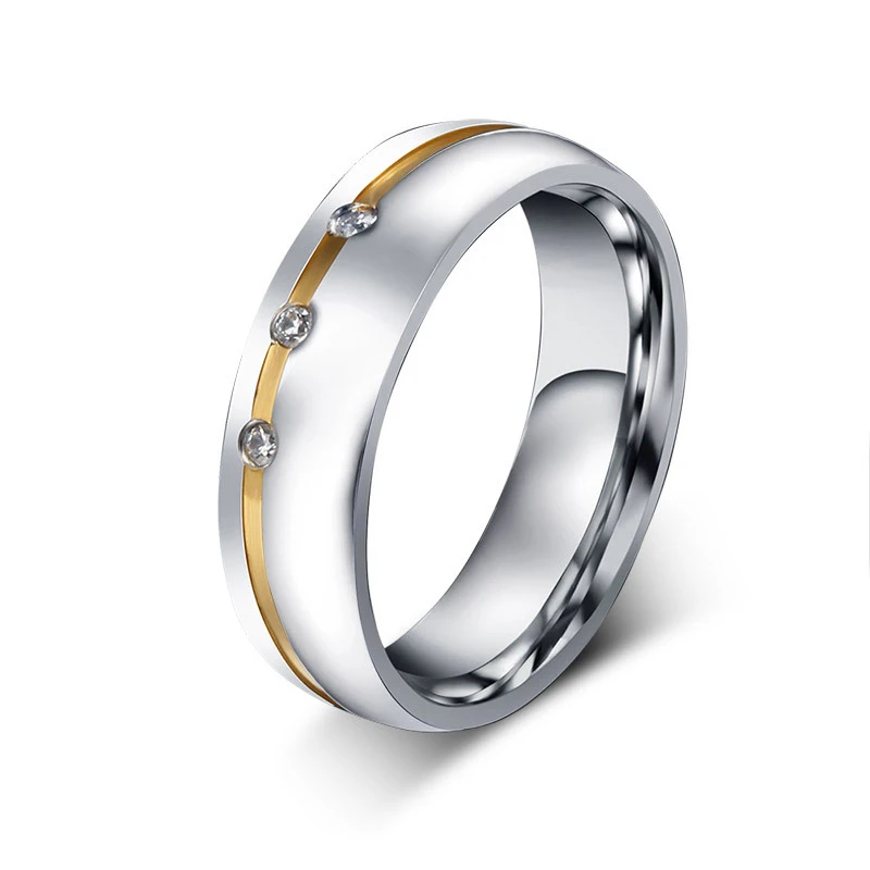 Классическое Обручальное кольцо с фианитом AAA обручальные кольца для женщин