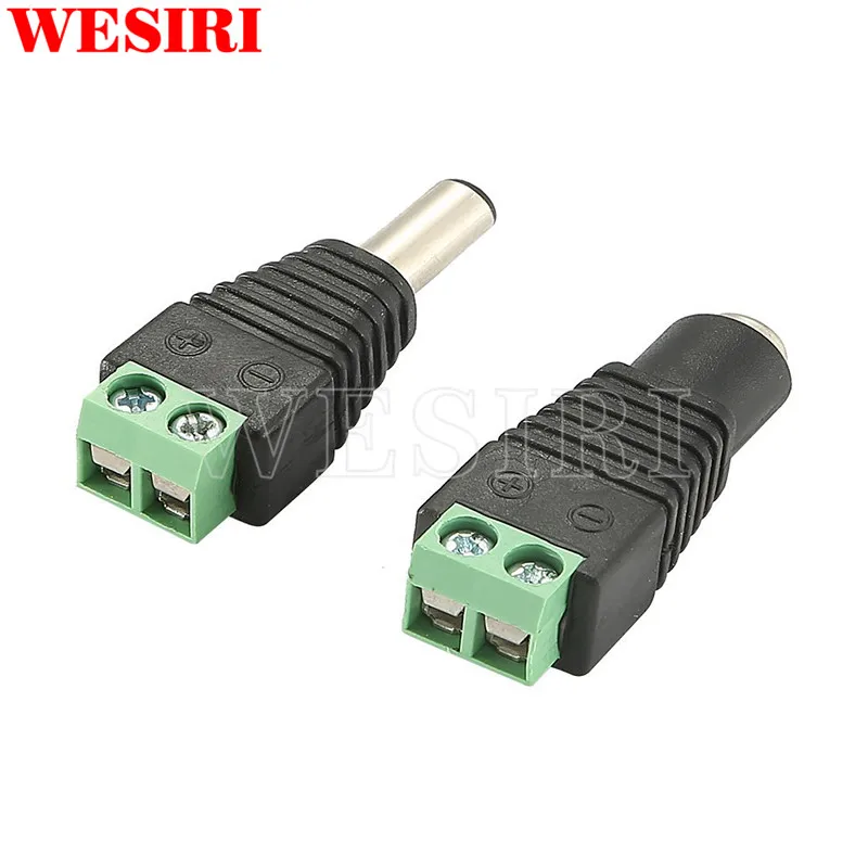 5 шт. Женский и мужской соединитель постоянного тока 2 1*5.5 мм разъем питания