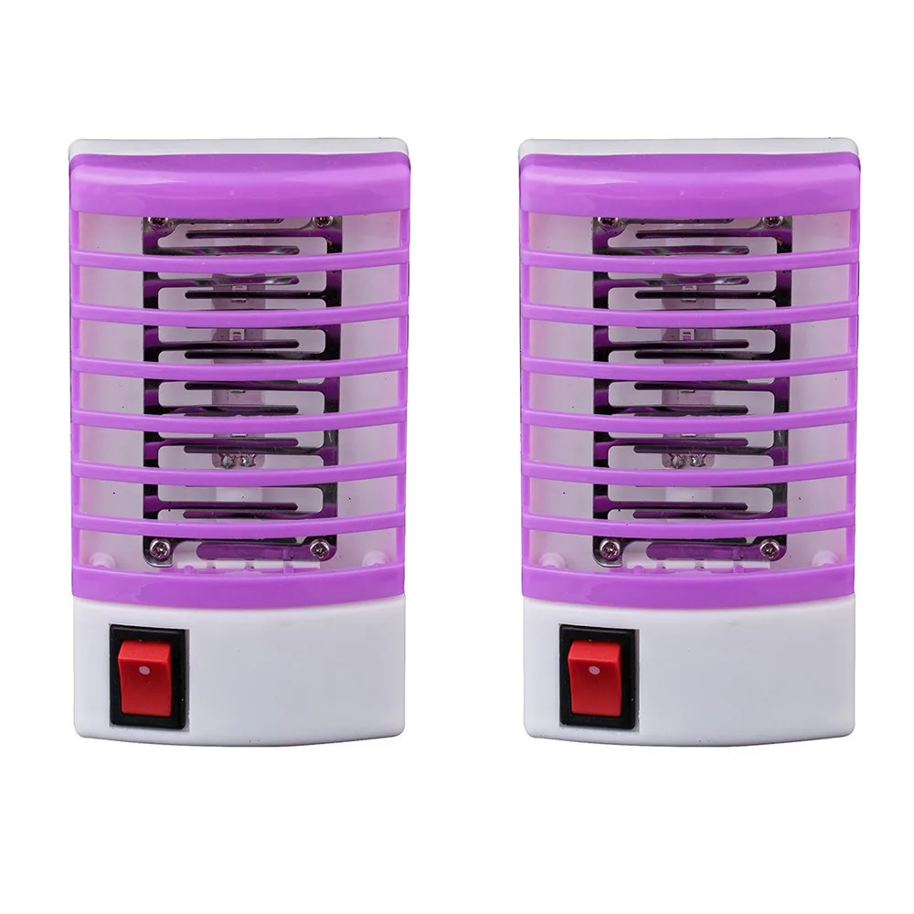 2 шт. ЕС вилка ночник светильник лампа от комаров светодиодный датчик защита