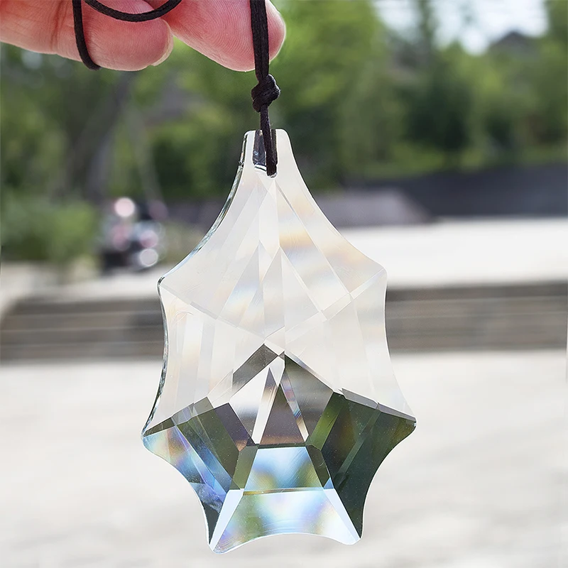 H&D Хрустальная люстра Призмы 76 мм Висячие Suncatcher Радуга производитель коллекция