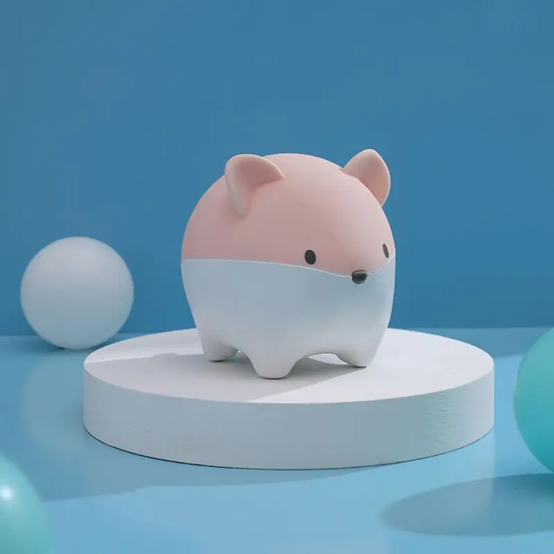 

USB Rechargeable LED Colorful Night Light Dimmable Cartoon Silicone Lamp