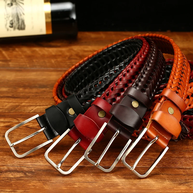 Aoluolan designer luxury belts womens mens Belt Braided Elastic Waist Straps Stretch | Аксессуары для одежды