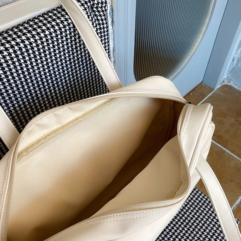 

Solid Color Large-Capacity Tote Bags Women's Short-Distance Business Trip One-Shoulder Big Bag New Designer Luggage Bag