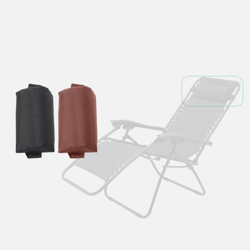 Headrest Head Cushion Pillow Folding Lounge Chairs Pillow Beach Patio Recliner Cushion Height Adjustable Lunch Break Accessories
