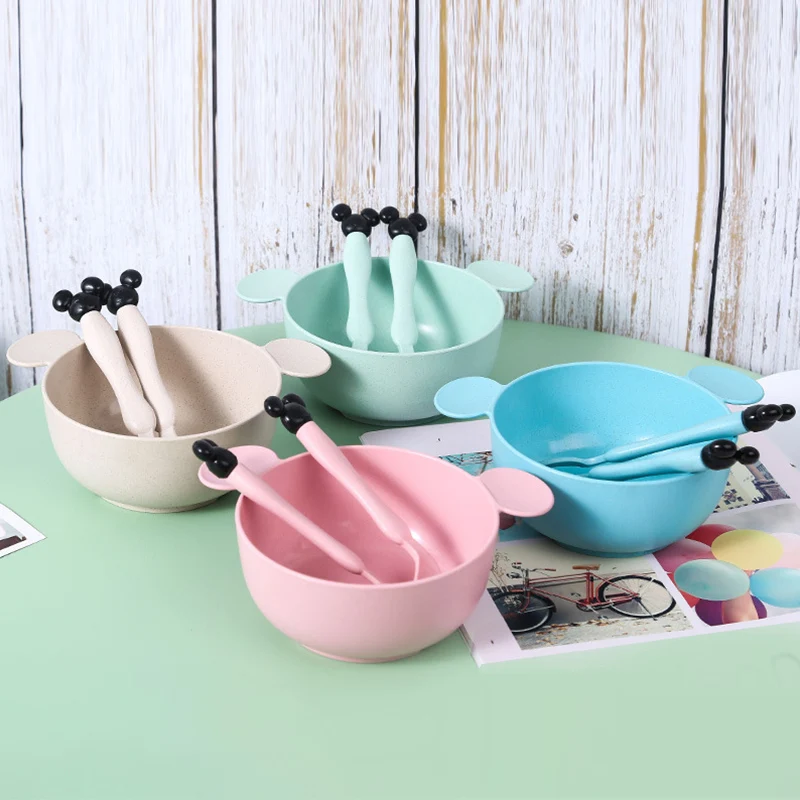 3 шт./компл. детская посуда для еды с героями мультфильмов тарелка ужина кормления