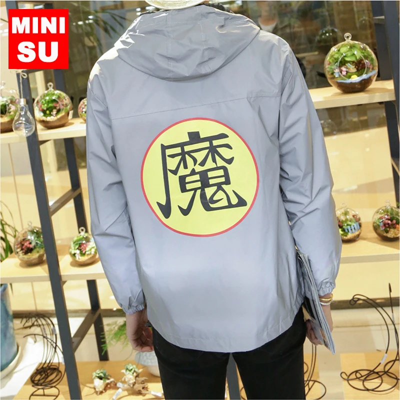 2019 Тренч Новый мужской светоотражающий жакет пальто водонепроницаемые мужские