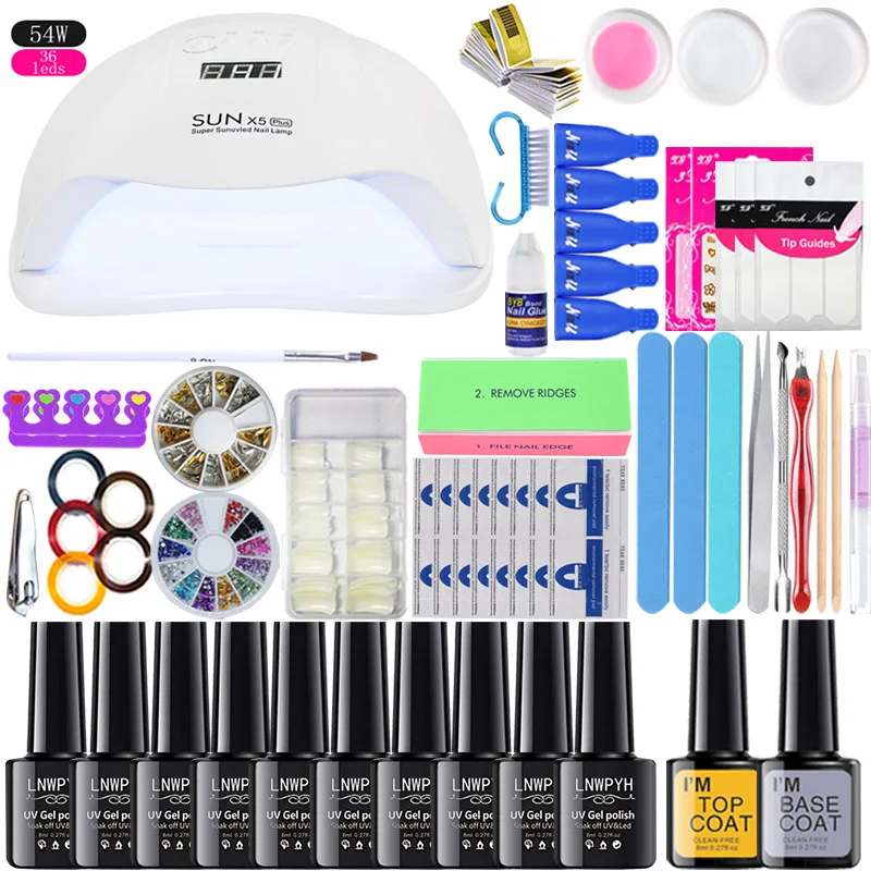 Набор для ногтей 54/48/36 Вт светодиодный потолочный светильник комплект Сушилка 10