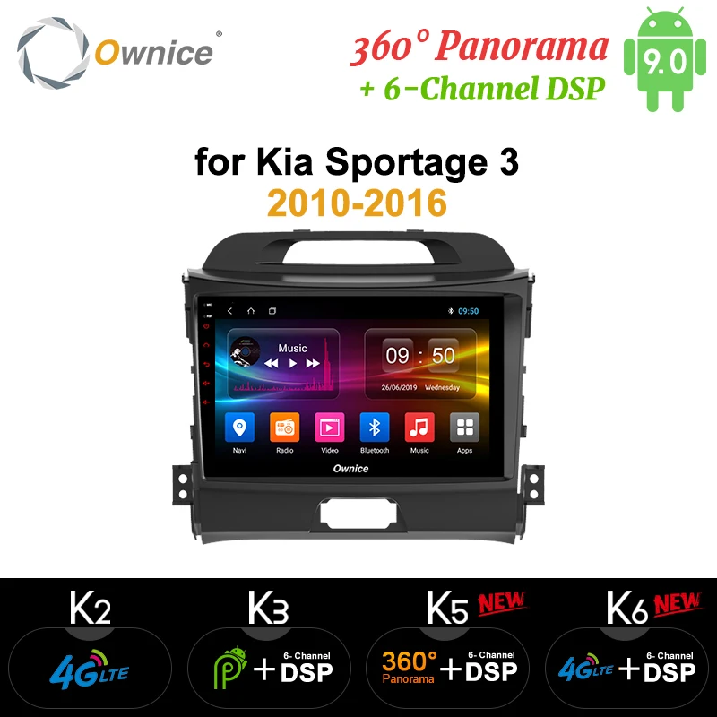 Ownice K1 K2 Android 8 1 восемь основных для KIA KX5 2016 Sportage 3 4 2007 автомагнитолы 2 din Navi gps плеер