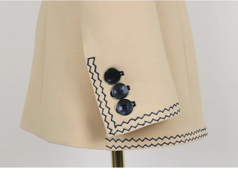 

High Quality Women's Pants Suits Autumn and Winter Temperament Double-breasted Ladies Jacket Slim Trousers Two-piece Elegant