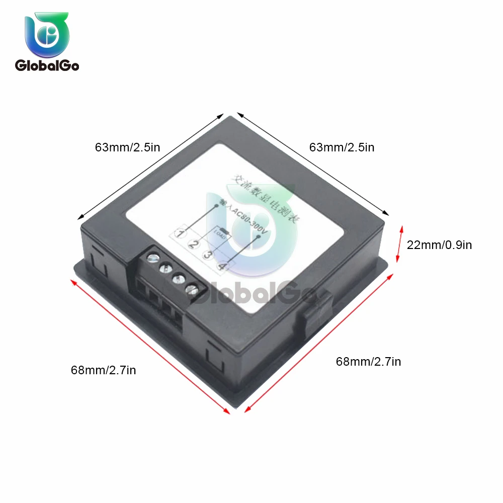 Измеритель электроэнергии переменного тока с цифровым дисплеем