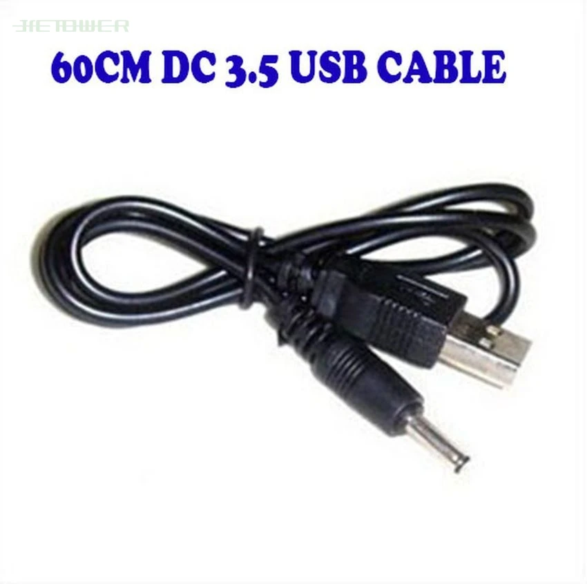 

USB-кабель для зарядки DC 3,5 мм для 5 в устройства с зарядным током через USB-разъем 50 см DC3.5 кабель 100 шт./лот