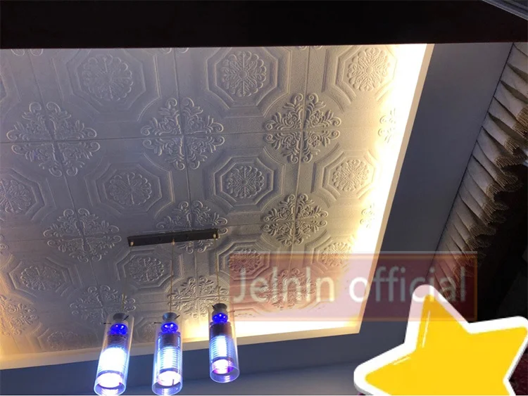 3D пенопластовые настенные наклейки самоклеящиеся потолочные наклейки самозагружающаяся крыша детская комната офис украшение пена мягкая посылка обои