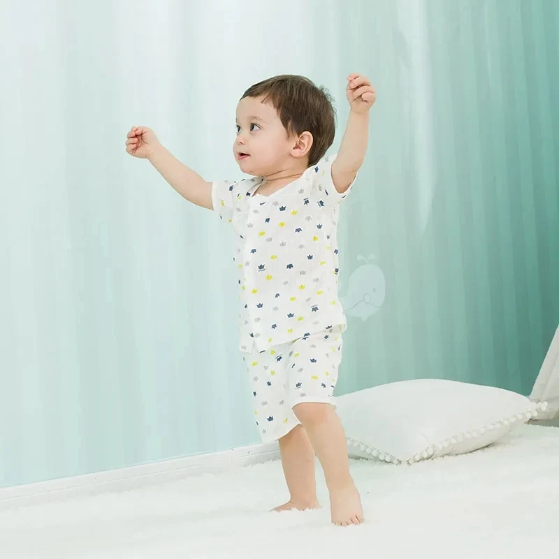 

Summer Baby Short-sleeve Shorts Suit Newborn Cotton Printing 2-piece Suit Clothes T-shirt Boy Girl Summer Thin Breathable Pajama