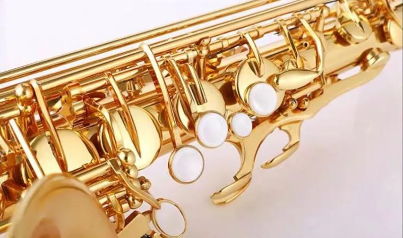 Золотые Музыкальные инструменты Alto sax и латунный мундштук для профессионального