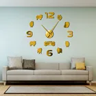 Большие настенные часы keeshonda 3D с изображением голландской баржи, сделай сам, улыбающийся голландец, немецкий Спитц, немецкий вольфер, Спитц, кейс, креативные часы с наклейками