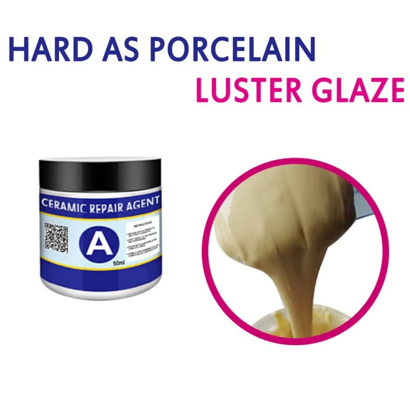 

50ml Ceramic Repair Paste Floor Repair Tile Porcelain Repair Kit Repair Agent for Crack Chip Bath Tub Floor Ceramic Home supply