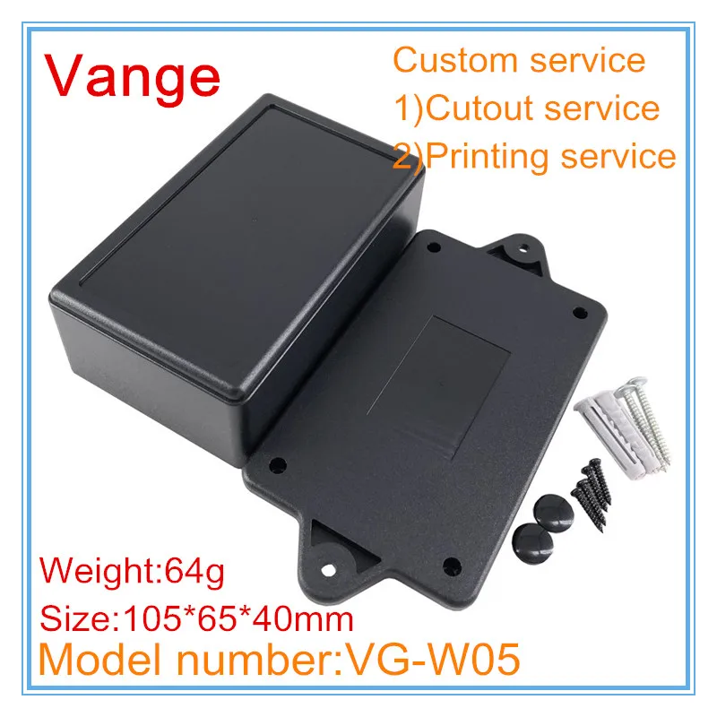 4 шт./лот распределительная коробка из черного АБС пластика корпус инструмента