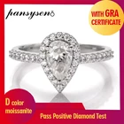 Женское кольцо из серебра 100% пробы, 1 карат