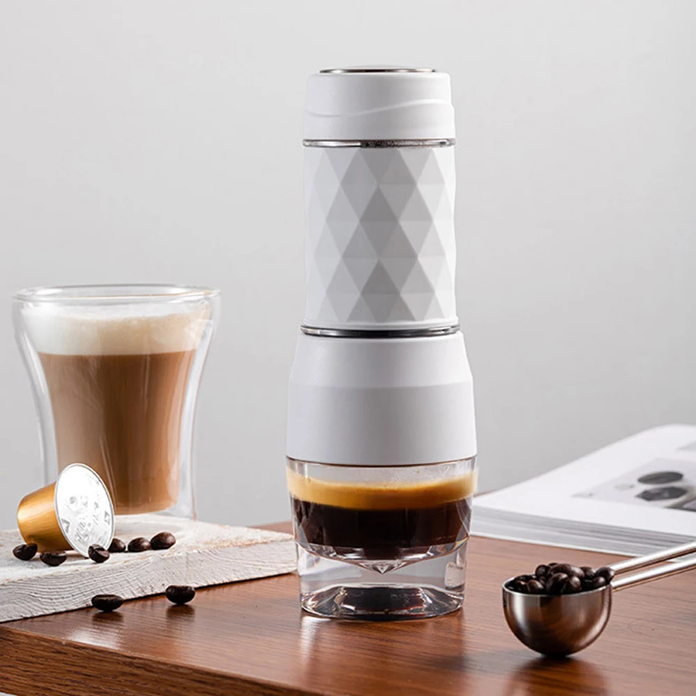 

Mini Hand Manual Portable Coffee Machine 304 Food Grade Stainless Steel Does Not Rust Non-slip Espresso Maker Extraction Pot