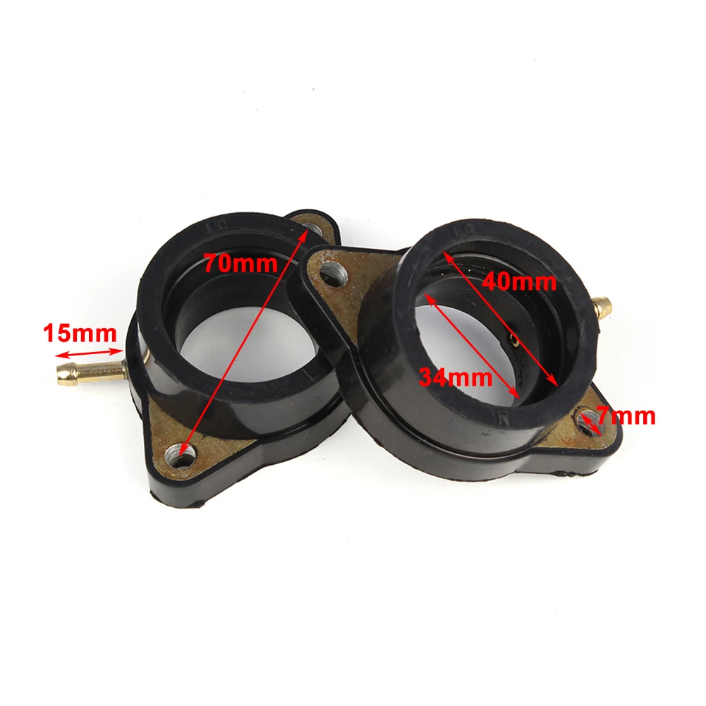 Адаптеры соединительные манжеты впускного коллектора карбюраторов для Yamaha XS650G/H Special II & XS650SG/SH XS650 SE/SF SJ/SK Heritage.