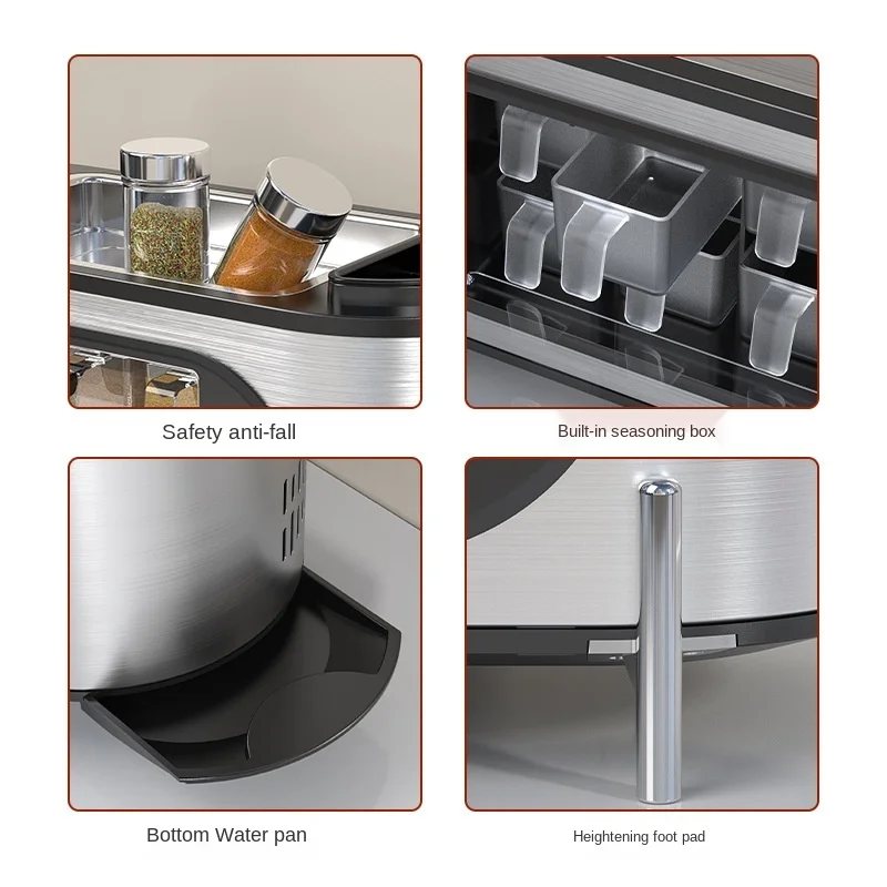 

Kitchen Storage Boxes Multi-Functional Spice Jar and Knife Tableware Save Box Drawer for Organizers Box Durable