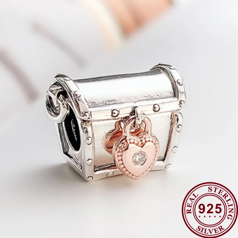 

100% 925 Sterling Silver Bead Creative Magic Box Treasure Box Beads Fit Pandora Women Bracelet & Necklace Diy Jewelry