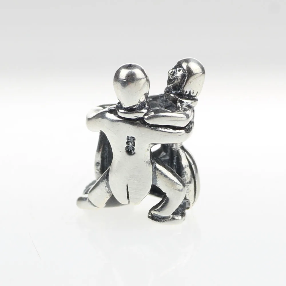 Шарм бусина из серебра 925 пробы для мужчин и женщин танец вместе европейского