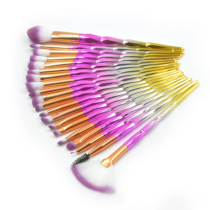 

20Pcs Makeup Brushes Eye Make up Brushes Set Eyeliner Eyeshadow Brush Eyebrow Brush Powder Brsuh Eyelash Curler Beauty Tools