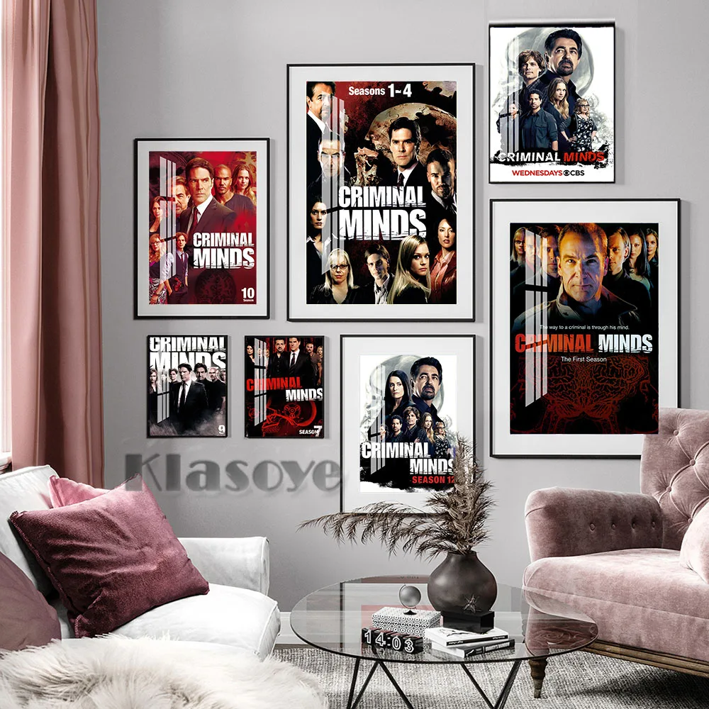 

Criminal Minds American crime Drama Tv Series Poster Star Actor Art Prints Canvas Painting Wall Picture Living Room Home Decor