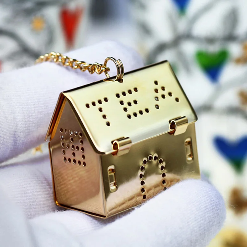 Чайный инфузер в форме домика фильтр из нержавеющей стали для чайного пакета