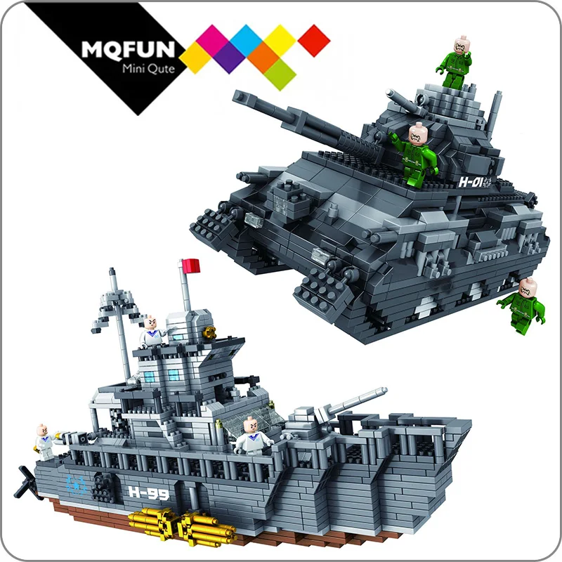 PZX Строительная звезда армия военное оружие Разрушитель корабль 3D модель DIY