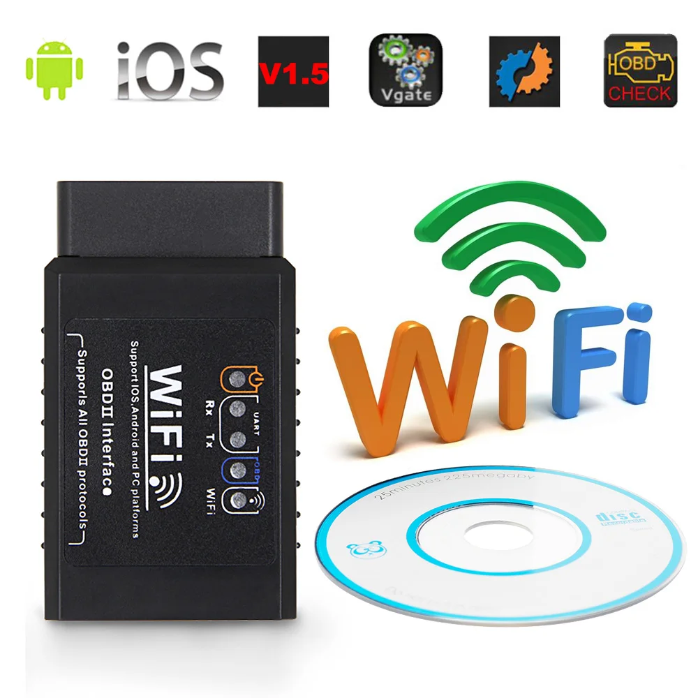 Wi Fi ELM327 OBD2 адаптер сканера V1.5 автомобильные диагностические инструменты для Renault
