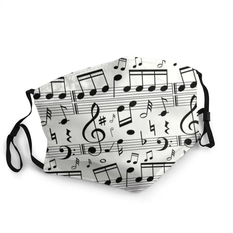

Reusable Fashion Music Note Mouth Mask Musician Mask Men Women Anti Dust Protection Respirator Mouth Muffle