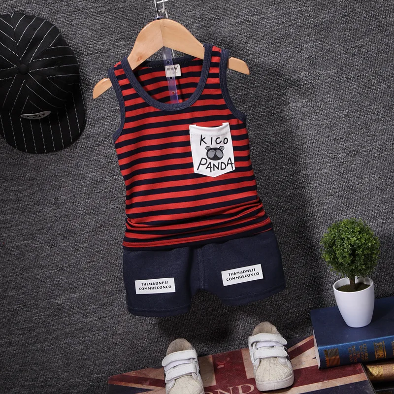2020 new baby boys&ampgirls spring autumn fashion letter printing Color matching top+pants 2pcs casual sport suit Children clothes | Детская