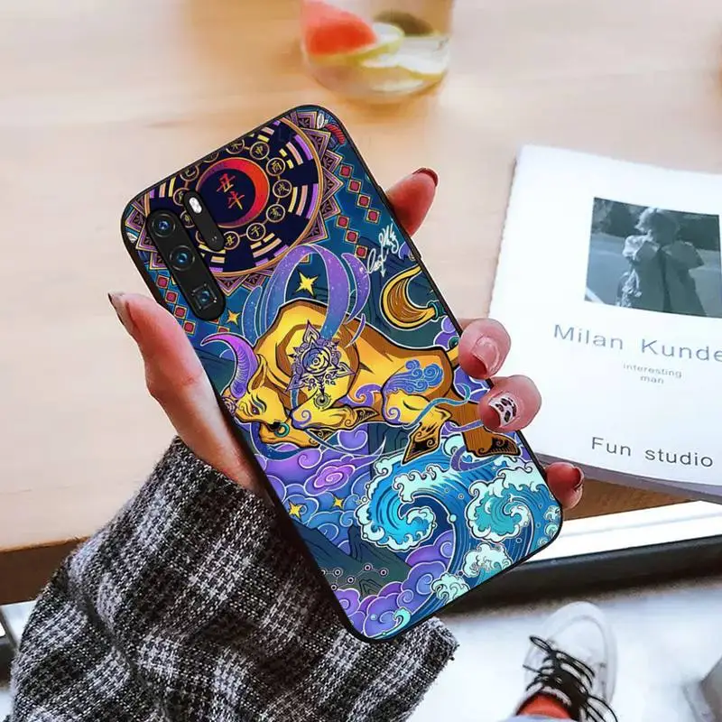 

Chinese zodiac signs dragon tiger dog snake Phone Case For Huawei honor Mate P 9 10 20 30 40 Pro 10i 7 8 a x Lite nova 5t
