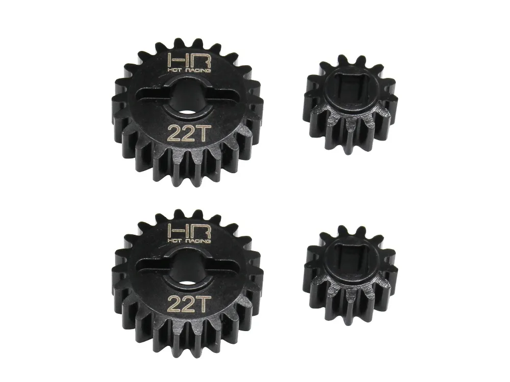 

HR CNC machined steel 13T-22T Overdrive Portal gear set for Axial Capra 1.9 UTB