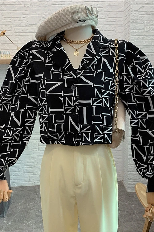 

2021 Spring and Summer New Thin Sunscreen Shirt Women's Long Sleeve Loose Short Chiffon Shirt Blouse Bottoming Top